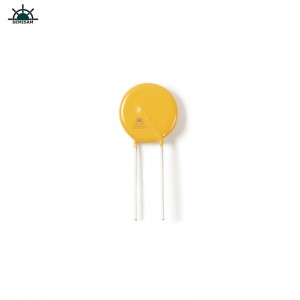 ป้องกันชิ้นส่วนอิเล็กทรอนิกส์ป้องกันแรงดันไฟฟ้าเกินจริง HVR20D561 บล็อก Varistor สังกะสีออกไซด์